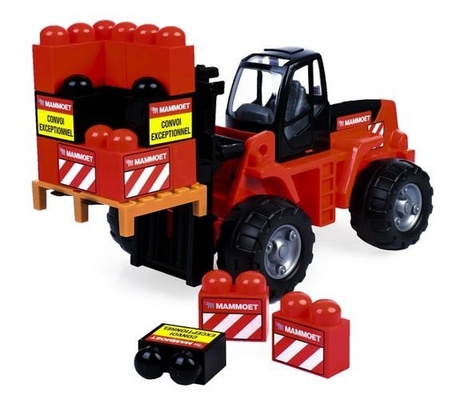 MAMMOET Wózek widłowy + klocki 15el. 62734