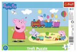 Puzzle Ramkowe 15 Wesoły pociąg Świnka Peppa Trefl