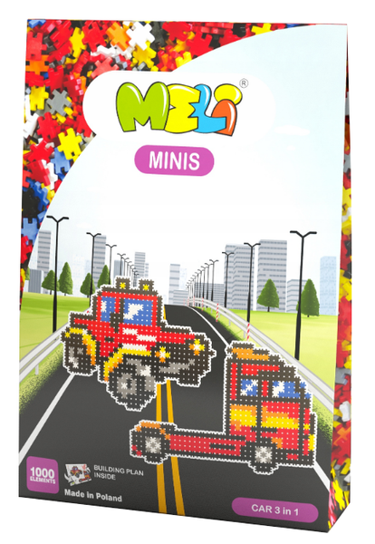 Klocki Meli Minis Thematic Car 3w1 1000 el. Wafle