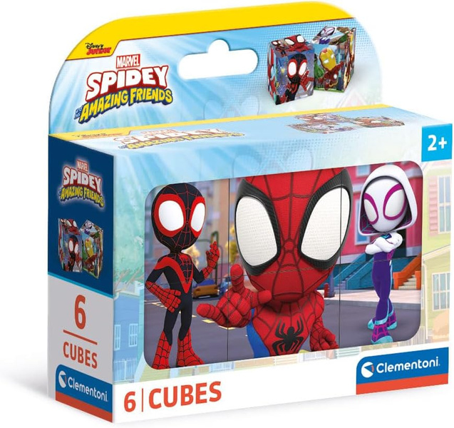 Cubi Klocki obrazkowe 6 el. Spidey Clementoni
