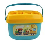 Wiaderko z klockami sorter kształty litery 16 el.