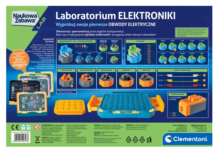 Naukowa Zabawa Laboratorium Elektroniki Clementoni