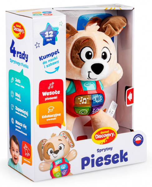 Sprytny Piesek interaktywny pluszowy Dumel Discovery