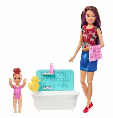 Lalka Barbie Opiekunka z Wanna SKIPPER 