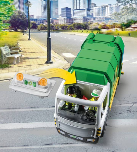 Playmobil 71234 City Life Śmieciarka Samochód recykling