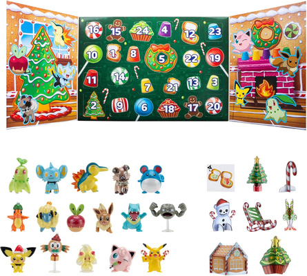 Kalendarz Adwentowy Pokemon Figurki 24 Niespodzianki