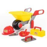 Taczka do piasku + Zestaw murarza 5 el. 50229