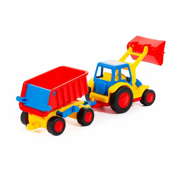  Traktor ładowarka z przyczepą