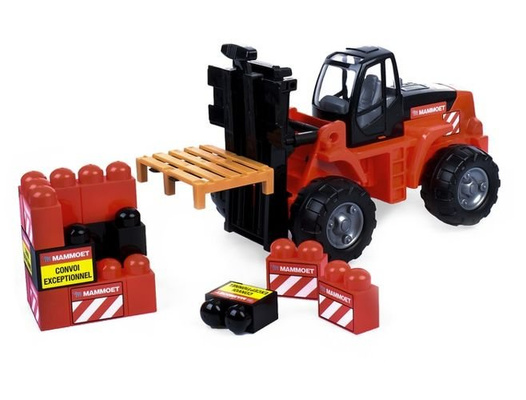 MAMMOET Wózek widłowy + klocki 15el. 62734