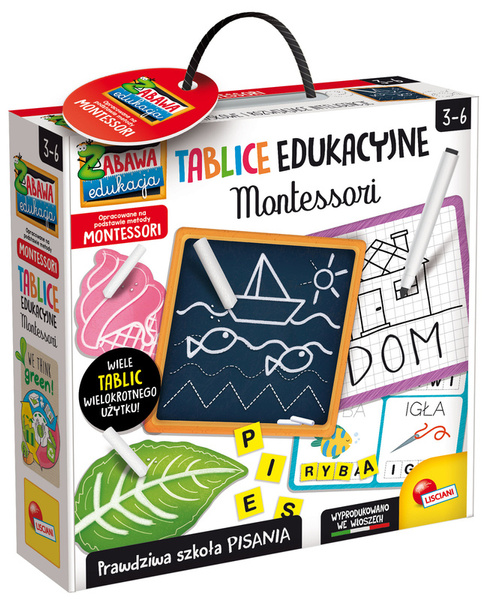 Lisciani Montessori Tablice edukacyjne Pisanie