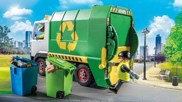 Playmobil 71234 City Life Śmieciarka Samochód recykling