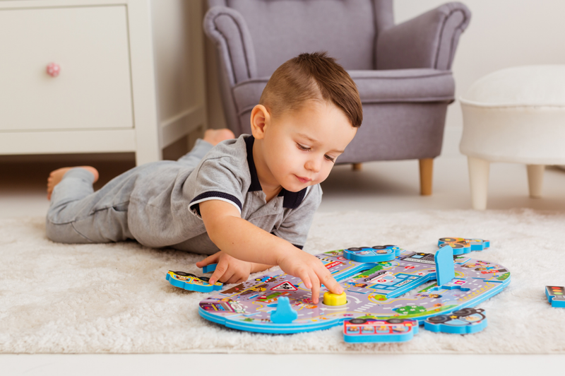 Puzzle dźwięki wokół nas - miasto Dumel