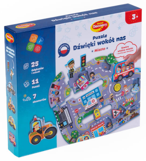 Puzzle dźwięki wokół nas - miasto Dumel