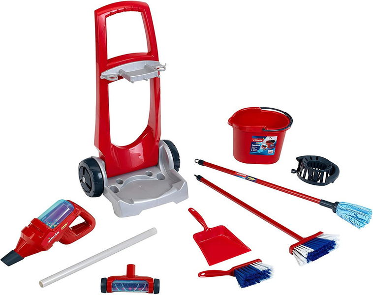 Klein 6720 Wózek do sprzątania odkurzacz wiadro mop szczotka Vileda Junior