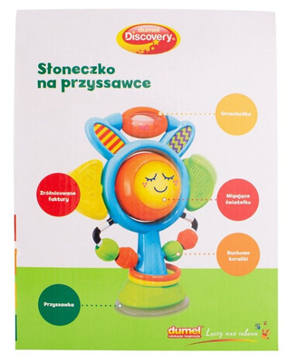Grzechotka Słoneczko na przyssawce Dumel Discovery