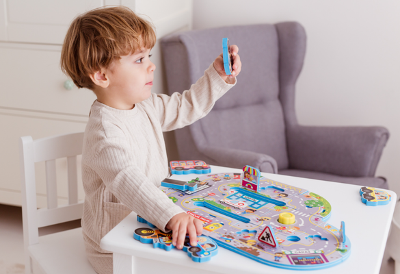 Puzzle dźwięki wokół nas - miasto Dumel