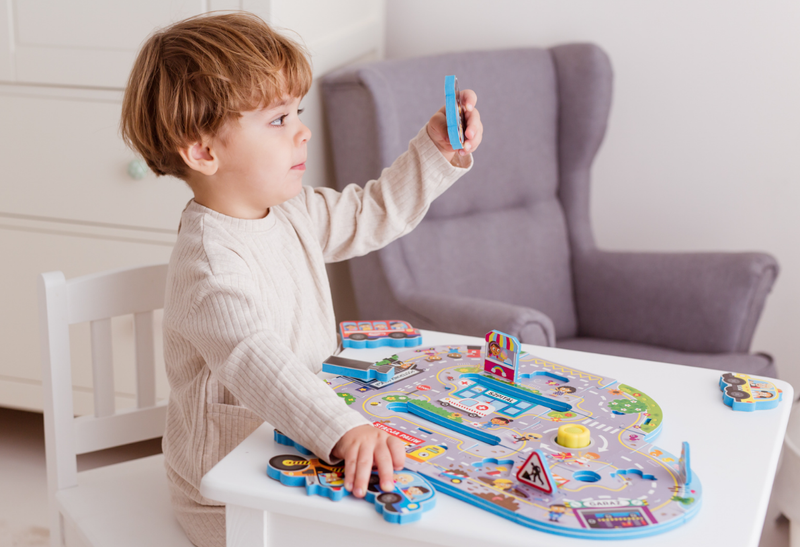 Puzzle dźwięki wokół nas - miasto Dumel