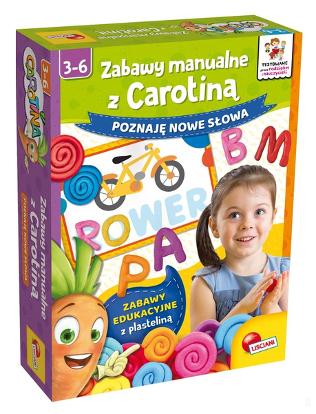 Zabawy manualne z Carotiną Słówka LISCIANI 
