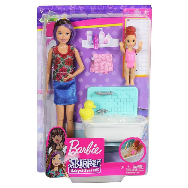 Lalka Barbie Opiekunka z Wanna SKIPPER 