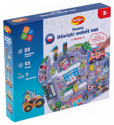 Puzzle dźwięki wokół nas - miasto Dumel