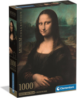 Puzzle 1000 Compact Museum Leonardo Da Vinci Mona Lisa Clementoni