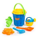 Zestaw do piasku 7el. Wiaderko foremki 36469 Wzory