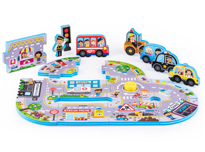 Puzzle dźwięki wokół nas - miasto Dumel