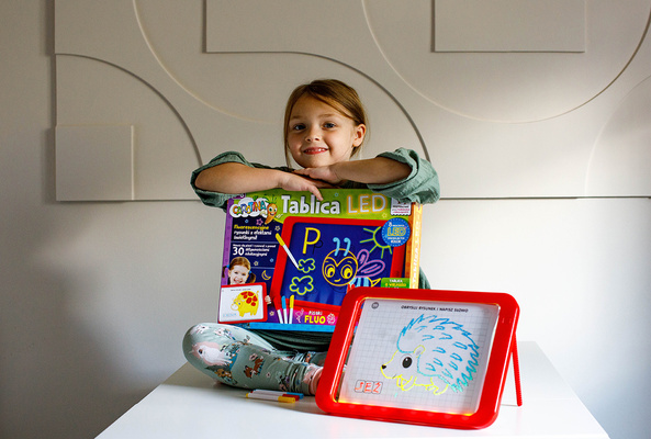 Lisciani Carotina Świecąca Tablica Led edukacyjna