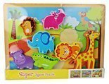 Układanka drewniana Puzzle Zoo Zwierzątka 7 el.