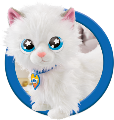 AniMagic Interaktywny Kotek Mimi chodzący na smyczy