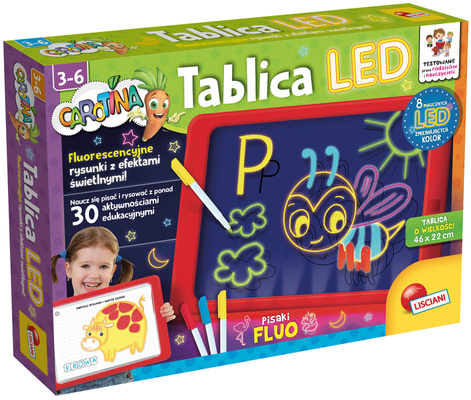 Lisciani Carotina Świecąca Tablica Led edukacyjna