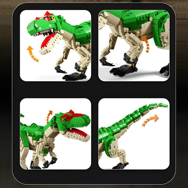 Klocki konstrukcyjne 1160 el. Dinozaur Allosaurus z ruchomymi elementami