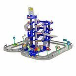 Parking 4-poziomowy z samochodami niebieski 44716