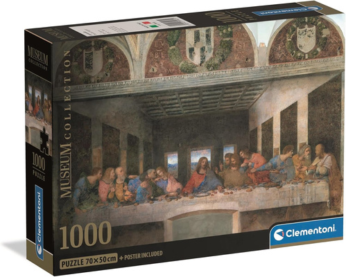 Puzzle 1000 Compact Museum Leonardo Ostatnia Wieczerza Clementoni