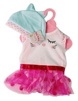 Ubranko dla lalki Sukienka body z czapeczką