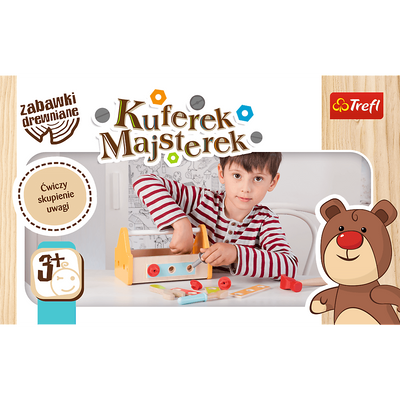 Kuferek Majsterek Drewniana Skrzynka z narzędziami Trefl