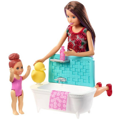 Lalka Barbie Opiekunka z Wanna SKIPPER 