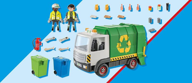 Playmobil 71234 City Life Śmieciarka Samochód recykling