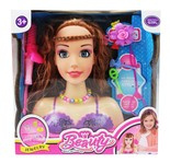 Głowa lalki do stylizacji akcesoria kolory