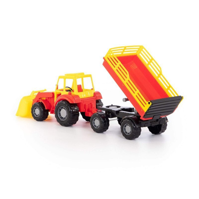 Traktor z przyczepą i łyżką MAJSTER 2 kolory 35363