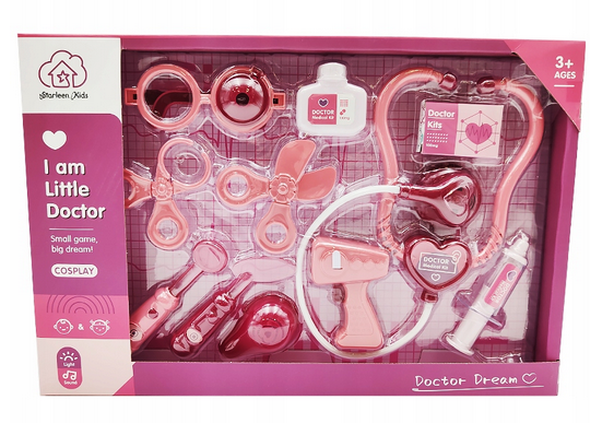 Zestaw lekarski mały doktor światło dźwięk  