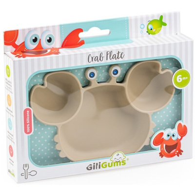 Talerz krab trójdzielny z przyssawką GiliGums