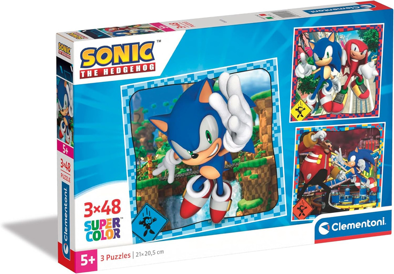 Puzzle 3x48 Super Kolor Sonic Clementoni