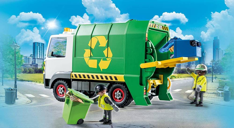 Playmobil 71234 City Life Śmieciarka Samochód recykling