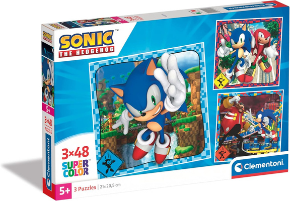 Puzzle 3x48 Super Kolor Sonic Clementoni