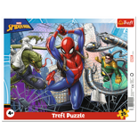 Puzzle ramkowe 25 el. Odważny Spiderman Trefl