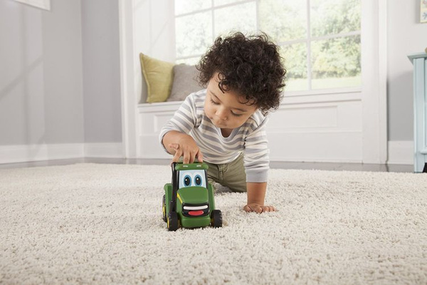 John Deere Traktor Johnny naciśnij i jedź Tomy