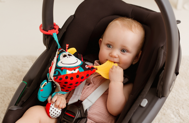 BaliBazoo Grzechotka Zawieszka Kontrastowa Piramidka Krowa