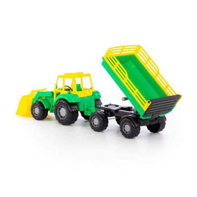 Traktor z przyczepą i łyżką MAJSTER 2 kolory 35363