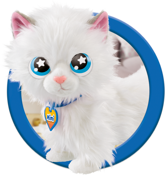 AniMagic Interaktywny Kotek Mimi chodzący na smyczy